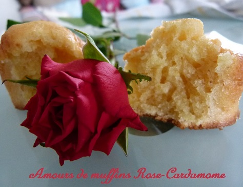 Amours de muffins rose cardamome