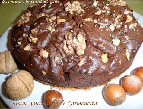Brownie au chocolat et aux noix