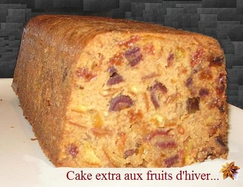 Cake extra aux fruits d hiver