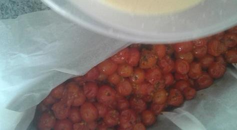 Clafoutis aux tomates cerises 2