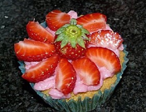 Cupcakes mini tarte aux fraises