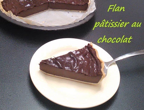 Recette de flan pâtissier au chocolat - Nosrecettesfaciles.com