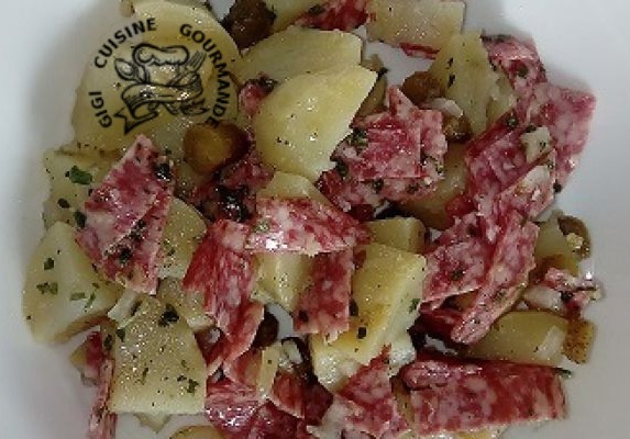 Salade de pommes de terre et salami au cookeo
