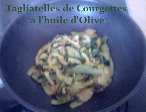 Tagliatelles de courgettes a l huile d olive