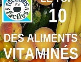 Top 10 des aliments vitamines 1